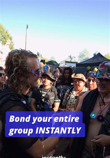 Introducing **Smart Groups** — the easiest way to pair your Totem Compass with your friends. ONLY AVAILABLE with Software V4.0! Now you can Bond your *entire group instantly.* Here’s how: 1. Place all your Totem Compasses close together. 2. On one Totem, press and hold the **Touch Crystal** for 8 seconds, until the ring of light flashes through a bunch of colors quickly. 3. Then, press and hold the **Touch Crystal** on each of the other Totems until you see the same flashing colors. 4. Once all 