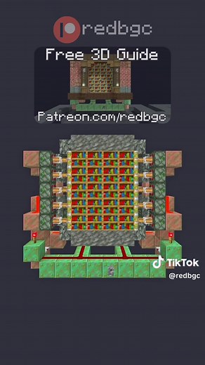 Realistic 4x5 Redstone Door for Survival Worlds