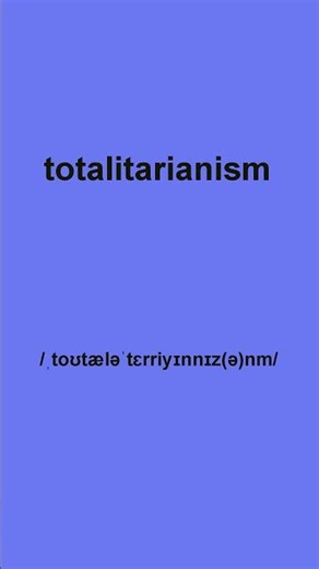 How to pronounce TOTALITARIANISM in American English #spokenenglish #americanenglish #howtopronounce