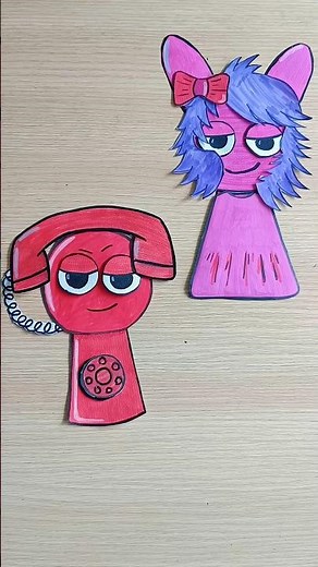 I mixing Sprunki Pinky and Phone #craft #diy #trend