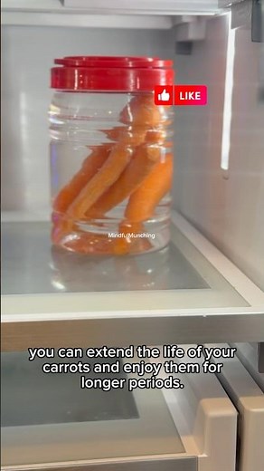 How to preserve your carrots 🥕|How to keep carrots fresh #mindfulmunching #fyp