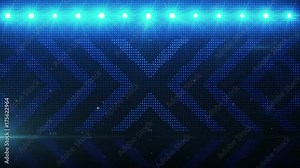 Blue Lights Motion Background Here is a background that completely with colors blue making arrow shapes as the fade out from the center seamless loop Stock Video