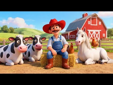 Old MacDonald Had a Farm 🐄🐖 | Learn Animal Sounds & Names for Kids