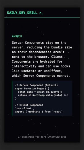 React: Server vs Client Components ⚛️
