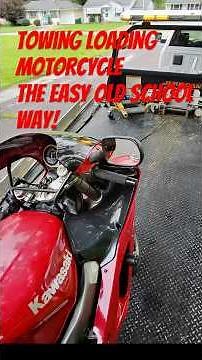 How to Load & Unload a Motorcycle the EASY Way on a Trailer or Tow Truck | Tow Vibes Tips! 🪝 💪 🏍️