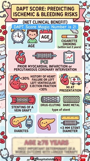 🩸 The DAPT Score USMLE Trap You KEEP Missing #shorts