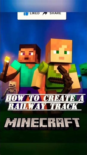 how to create railwaytrack in minecraft #minecraftshort #minecraftedit #minecraft #bestminecraftclip