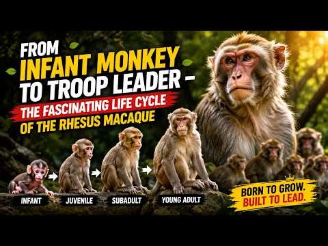 From Infant Monkey to Troop Leader – The Fascinating Life Cycle of the Rhesus Macaque