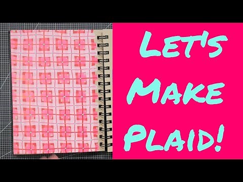 Easy! How To Make a Plaid Pattern // Use What You Have!