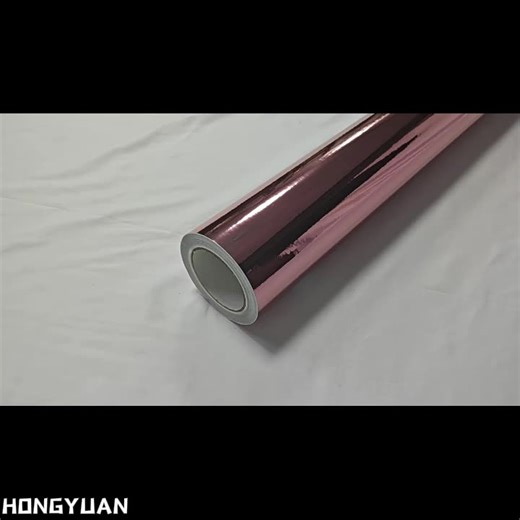 Car Wrap Protective Mirror Effect Holographic Chrome Rose Gold Mirror Glossy Stretch Car Vinyl Wrap