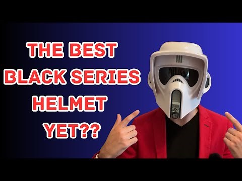 MY NEW FAVORITE HELMET? - Hasbro Black Series Star Wars Scout Trooper Helmet Review