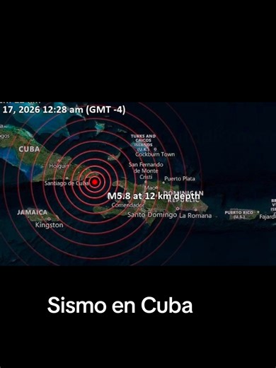 Fuerte #sismo en #cuba magnitud 5.8 y una profundidad de 12 km #terremoto #earthquake #creatorsearchinsights sismo en cuba terremoto en cuba Temblor en cuba