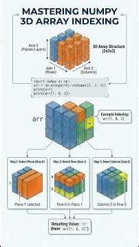 Mastering NumPy 3D Array Indexing #datascience #numpy #indexing #Python #datascienceforbeginners