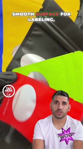 Stylish Solid Color Foil Packaging Pouches