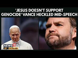 DRAMATIC SCENE: JD Vance Speech Interrupted by Crowd Chanting “Jesus Doesn’t Support Genocide” | 4K