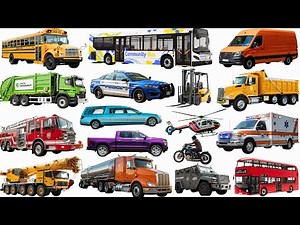 Vehicles Names 🚙 | Easily Learn 25 Types of Vehicles for Kids | Educational Video for Children!