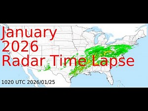January 2026 US Weather Radar Time Lapse Animation