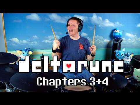 The Complete DELTARUNE Chapter 3+4 Soundtrack On Drums!