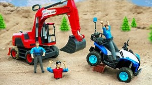 Rescue fire truck and excavator | Kids Toy TV