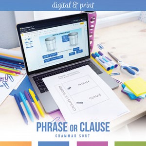 Interactive Phrase & Clause Sort & Grammar Game - Phrase & Clause Activity