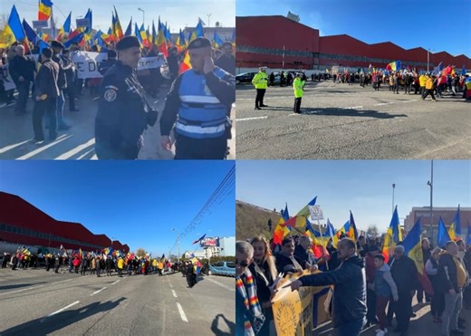 LIVE: Protest AUR în fața fabricii Kronospan. Manifestanții au blocat intrarea în Sebeș. Intervin jandarmii - Ardeal24