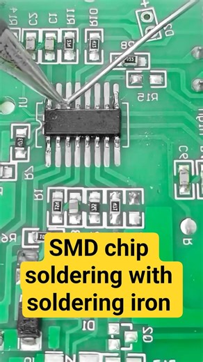 See the difference a real technique makes in SMD soldering #shorts #tutorial