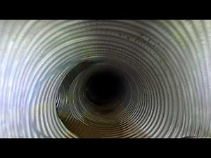 Look inside a Corrugated Metal Pipe Stormwater Detention System