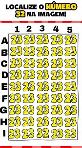 27K views · 1.5K reactions | LOCALIZE O NÚMERO 32! #facebookreels #testepsicologico #raciociniologico #testedevisao | Jessica Messias | Facebook