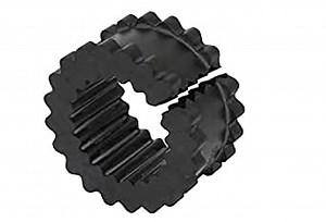 Lovejoy - 68514436698 36698 Size 5JES Split Design S-Flex Coupling Sleeve, EPDM Rubber, 2.94" OD, 1.56" Elastomer Length, 240 in-lbs Nominal Torque