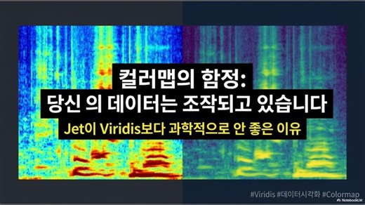 컬러맵의 함정, Jet이 Viridis보다 안 좋은 이유 아이티공간 전류 예지보전 전기화재 에너지절감 전력분석 SMART EOCR PMAT PQM FEMS | Young Kyu Lee