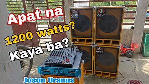 56 reactions · 5 comments | Joson Uranus Sa apat na 1200 watts Na didose 4Ohms load. #soundsystem #minisoundsystem | Battle Paupas Sound System | Facebook