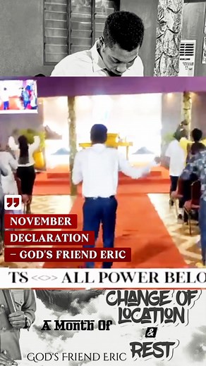 #Declaration | God's friend Eric Ministries