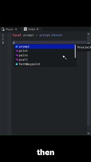 Teaching you how to use proximity prompts!!! #roblox #shorts #robloxstudio