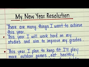 My new year resolution 2025 essay | New year resolution 2025 | How to make new year resolution