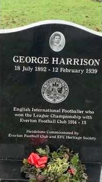 George Harrison Everton & England Footballer Grave Church Gresley Swadlincote Derbyshire