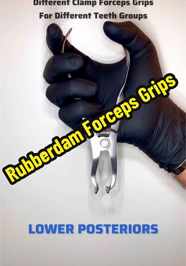 Rubberdam Forceps Grips for Effective Dental Procedures