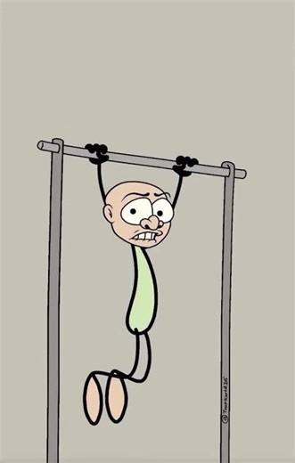“Funny Gym Animation | First Day at the Gym 😂 | Workout Struggle Short”