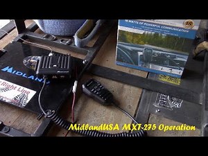MidlandUSA MXT-275 Operation