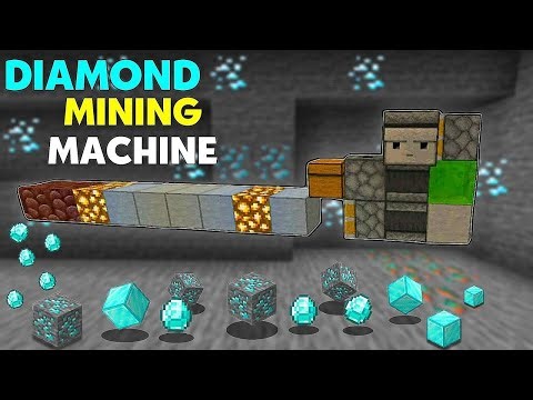 BEST EVER DIAMOND MINING MACHINE IN MINECRAFT 1.21 ( BEDROCK/PE ) ! INFINITE DIAMOND 🤯🤯 !