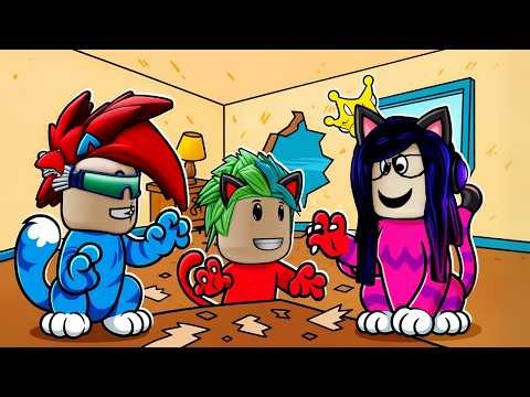 NOS CONVERTIMOS EN UNA FAMILIA DE GATOS en ROBLOX | Kori