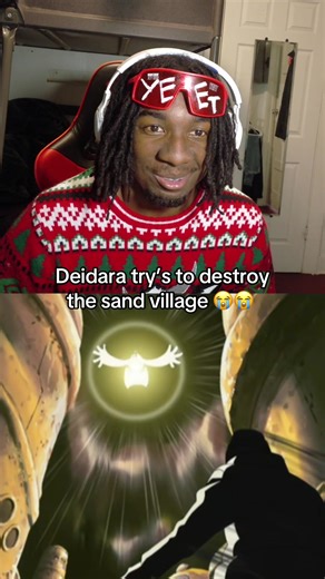 DEIDARA ATTEMPTS TO BLOW UP THE HIDDEN SAND VILLAGE 😭😭 #therealgd #anime #narutoshippuden #gaara #deidara