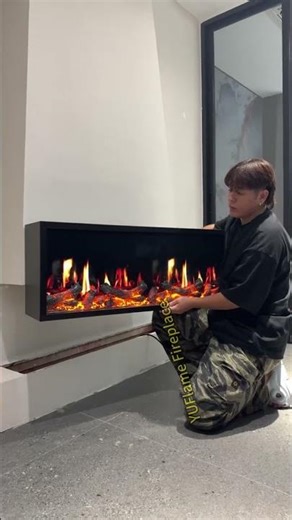 Realistic 3D flames & instant warmth. No mess, just cozy vibes. Upgrade your home! 🔥 #fireplace