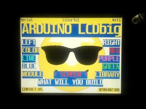 Big Lcd display with Arduino.