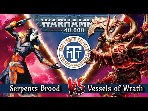 Warhammer 40k Battle Report: Serpents Brood VS Vessels of Wrath
