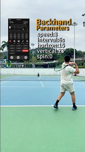 These are some parameters of the ball machine I usually use for training#siboasi #tennis #sports