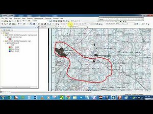 Cipping study area from topographic map.