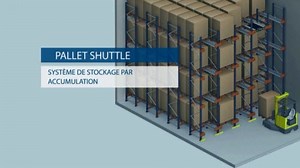 Pallet Shuttle : le stockage par accumulation semi-automatique