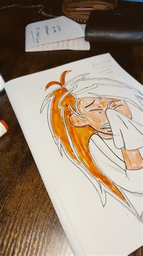 Live highlight/ drawing sick 🤧 Kim Possible.