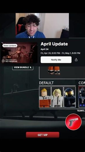 April Update Announced in SCP Roleplay!? #scp #roblox #shorts