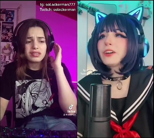 La otaku mala se hizo amiga de @na_tiita 💕 // IG: sol.ackerman777 // Twitch: solackerman #humor #anime #otaku